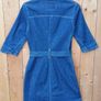 Levi's Girls long snap button style dress blue denim Small size Image 4