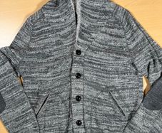 Polo Ralph Lauren - Sz M 8-9 yrs Boys - Gray Marled Button Front Cardigan