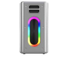 HI Future Music Box 100w speaker with 2 mics Silver