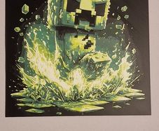 Minecraft Creeper 3d printed picture
