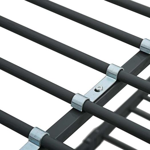 Bunk Bed Black Metal 90x200 cm