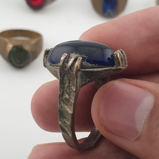 Antique Mix Rings Treasure 15 Assorted Brass Designs
