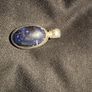 silver pendent with lapis stone Image 3