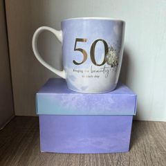 Brand new 50th birthday mug in a box