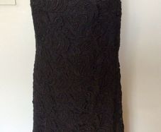 Monsoon Black Lace Pencil dress size 14 includes post
