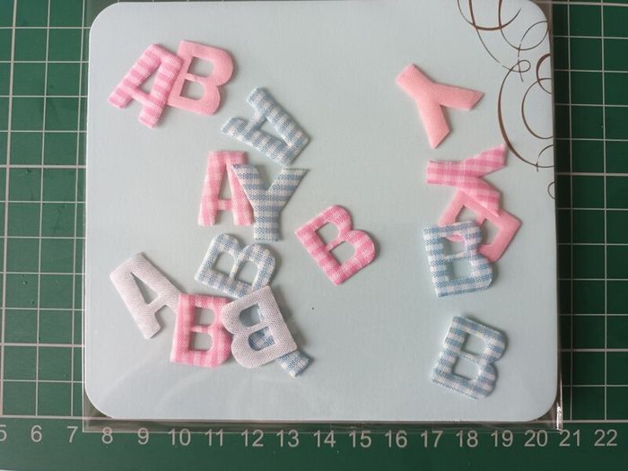 Craft Embellishments - Fabric Letters - Baby