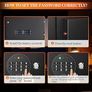 Security Safe box Digital Deposit Box for Home, Small Hidden Safes with Keys, Lock Box for Home Business Office Money Gun Jewelry Passport, 10L Image 6