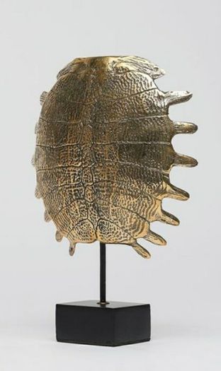 Turtle Shell - Polished Bronze, Signed