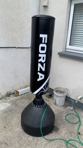 Boxing bag with Adidas Gloves