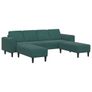 Sofa Set Dark green Velvet Image 3