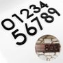 1PC Floating House Number Doorplate Acrylic Mailbox Sign Home Address Plaque Number Sign Plate 0-9  Matte Black Floating House Number Sign Image 8