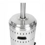 In/outdoor Silver Radiant Heater, Patio heater 8.5 KW Sturdy Steel  with Wheels Image 3