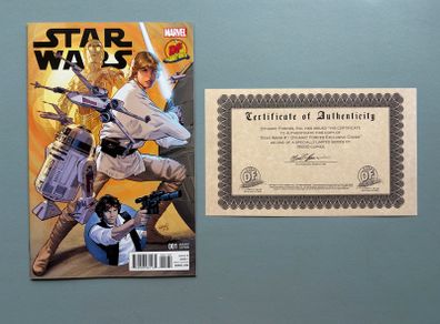 Star Wars Dynamic Forces 001 Variant - Marvel Comic Book with Cerificate