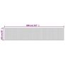 Room Divider White 165x800 cm Bamboo Image 2