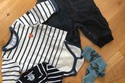 Polarn O Pyret newborn baby bundle bodysuit, dungarees,socks 56 cm