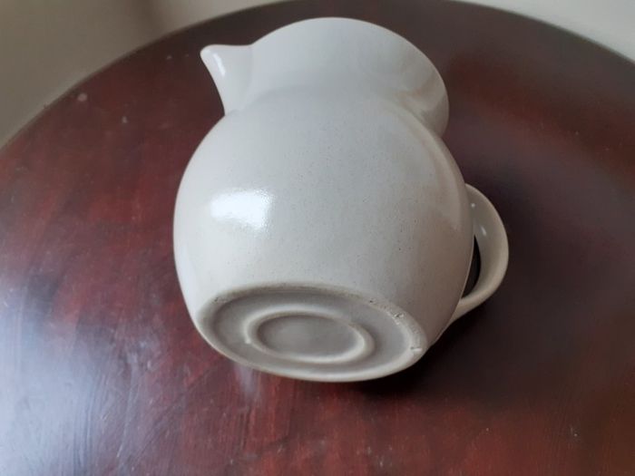 Pottery Pitcher with Ice Section