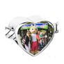Pandora style heart bead with your photo metal Slider big hole 5MM european charms Image 4