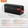 Pure Sine Wave Inverter, 3000 Watt, DC 12V to AC 230V Power Inverter with 2 AC Outlets 2 USB Port 1 Type-C Port, LCD Display and Remote Controller for Large Home Appliances, CE FCC Certified Image 7