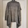 Grey Knitted Waterfall Cardigan Image 2