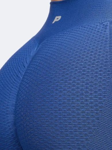 Peach Perfect Regular Waist Leggings - Royal Blue  size S