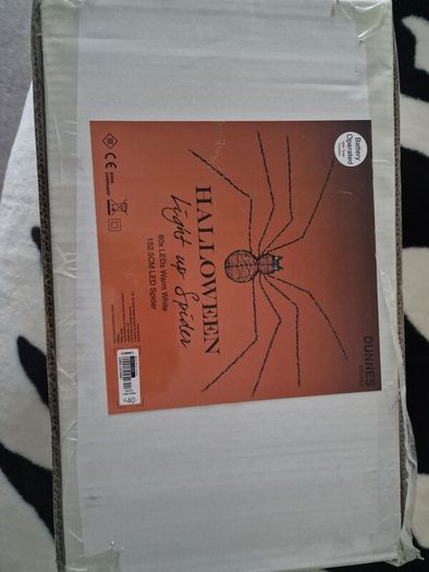 halloween light up spider bnwt