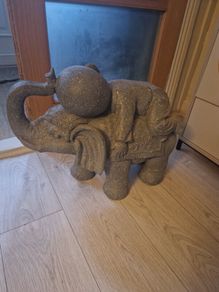 stone elephant ornament
