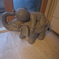 stone elephant ornament