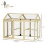 Large Chicken Run, Wooden Chicken coop, with Combinable Design - Natural Wood Finish Image 4