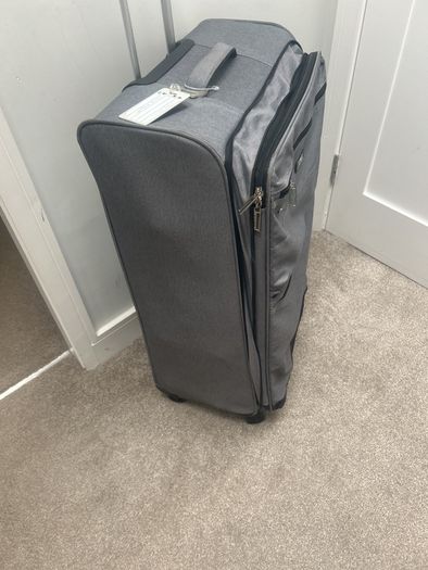Free big grey suitcase