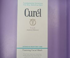 Curel Foaming Facial Wash 150ml for Dry, Sensitive Skin
