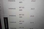 2022 Yamaha mt 03 front disc