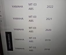 2022 Yamaha mt 03 front disc