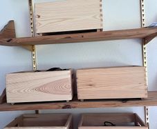 Wooden Storage Boxes x 5