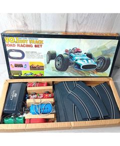 No 1 Hot Track Road Racing Set Vintage 1960,s