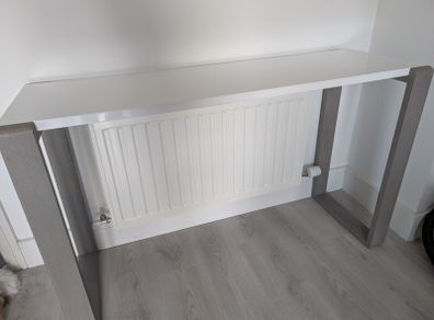 Side table, white gloss