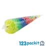 lot of 100 pcs clear cones perfect for candy carts sweets, party buffet decoration wedding LOT OF 100 pcs size 25 cm x 13 cm Image 3