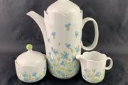 Vintage coffe pot, sugar and creamer set