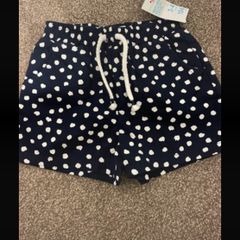 shorts Bnwt navy polka dot age 3-4 primark 100% cotton