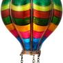 Garden Ornaments Outdoor, 45CM Realistic Flame Hot Air Balloon Solar Garden Light, Hanging Colorful Glass Effect Solar LED Balloon Lantern, for Balcony & Tree, Gifts for Women Image 3