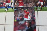 6 Signed Man Utd Photos