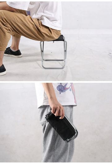 Folding Small Stool Bench Stool Portable Outdoor Mare Ultra Light Subway Train Travel Picnic Camping Fishing Chair Foldable