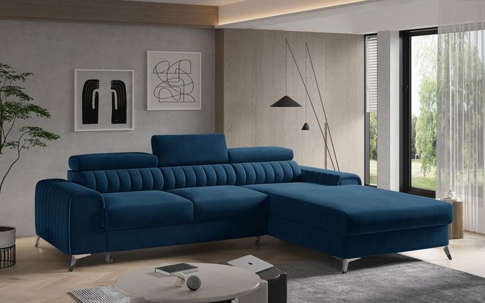 Luxury couch beautiful design corner sofa bed GRAYS