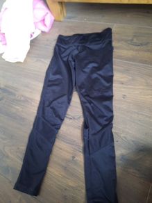 Girls leggins black size 7-8 years