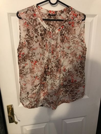 massimo dutti 100% mulberry silk top