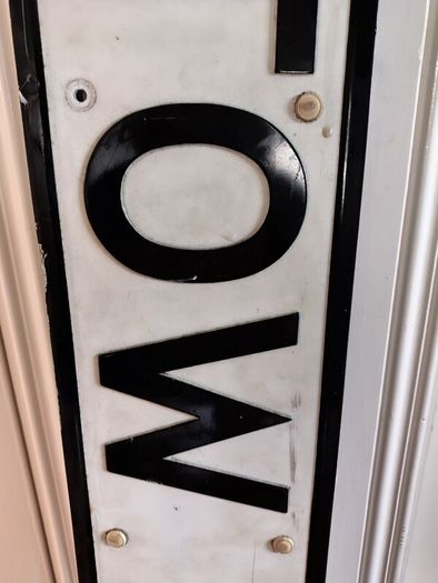 Vintage Heavy Metal "Stow Road" Street Sign