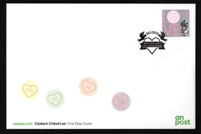 2020 Ireland Love Commemorative Stamp An Post First Day Cover (FDC)