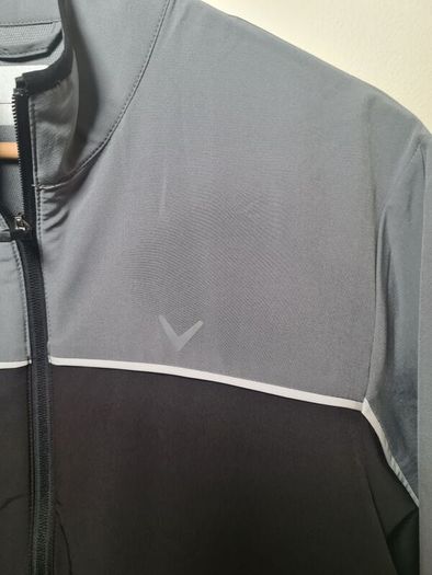 mens CALLAWAY golf top full zip track top windbreaker water resistant size Small