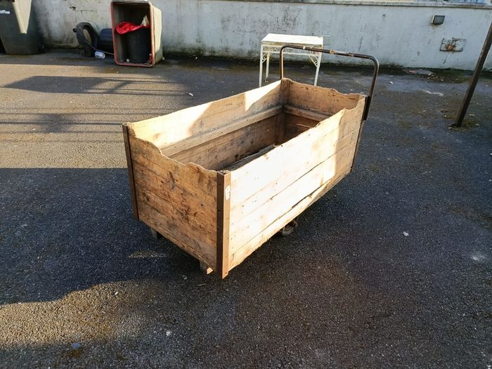 Antique Woollen Mill Trolley / Cart