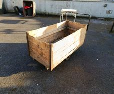 Antique Woollen Mill Trolley / Cart