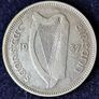Ireland 1937 Silver 1s Shilling Scarce Key Date Image 2